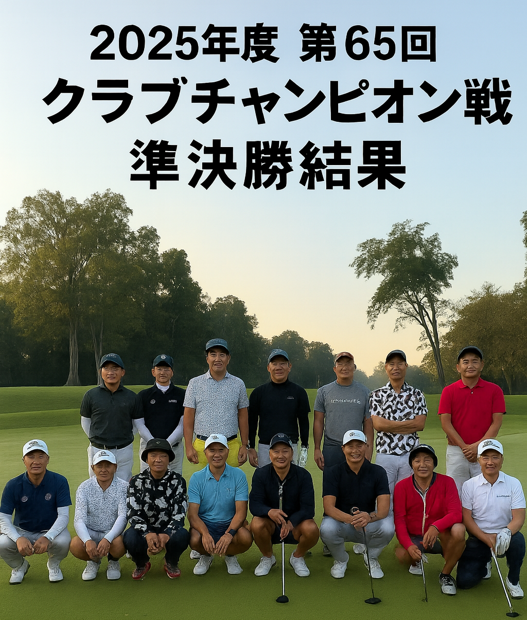 2025年第65回クラブチャンピオン戦　準決勝結果