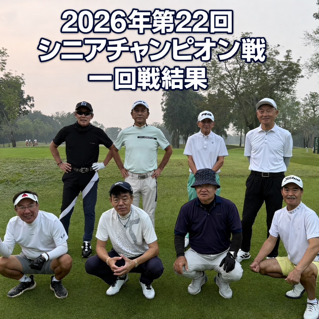 ＜一回戦結果＞2026年第22回シニアチャンピオン戦